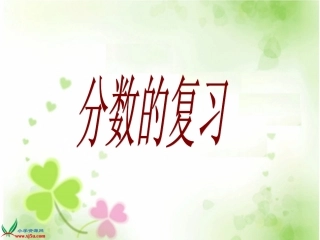 《分数的复习》PPT课件