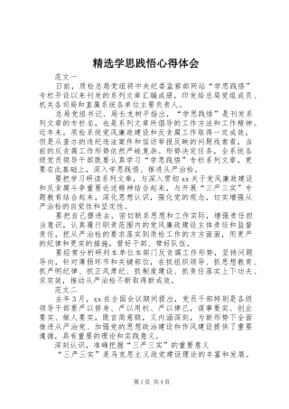 精选学思践悟心得体会