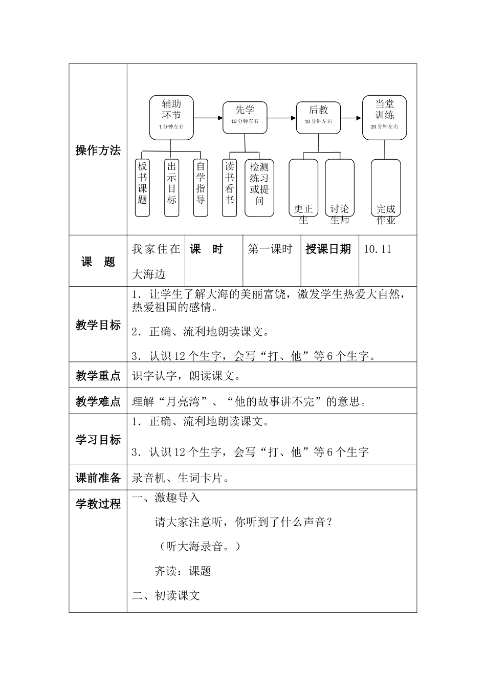 我家住在大海边第一课时_第1页