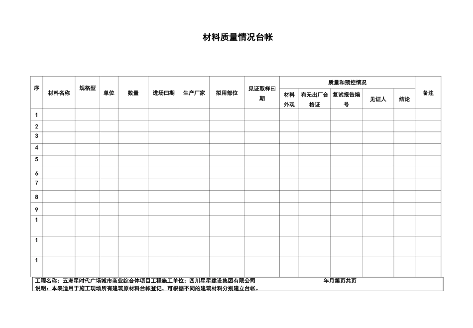 工程台账资料收集表格_第3页