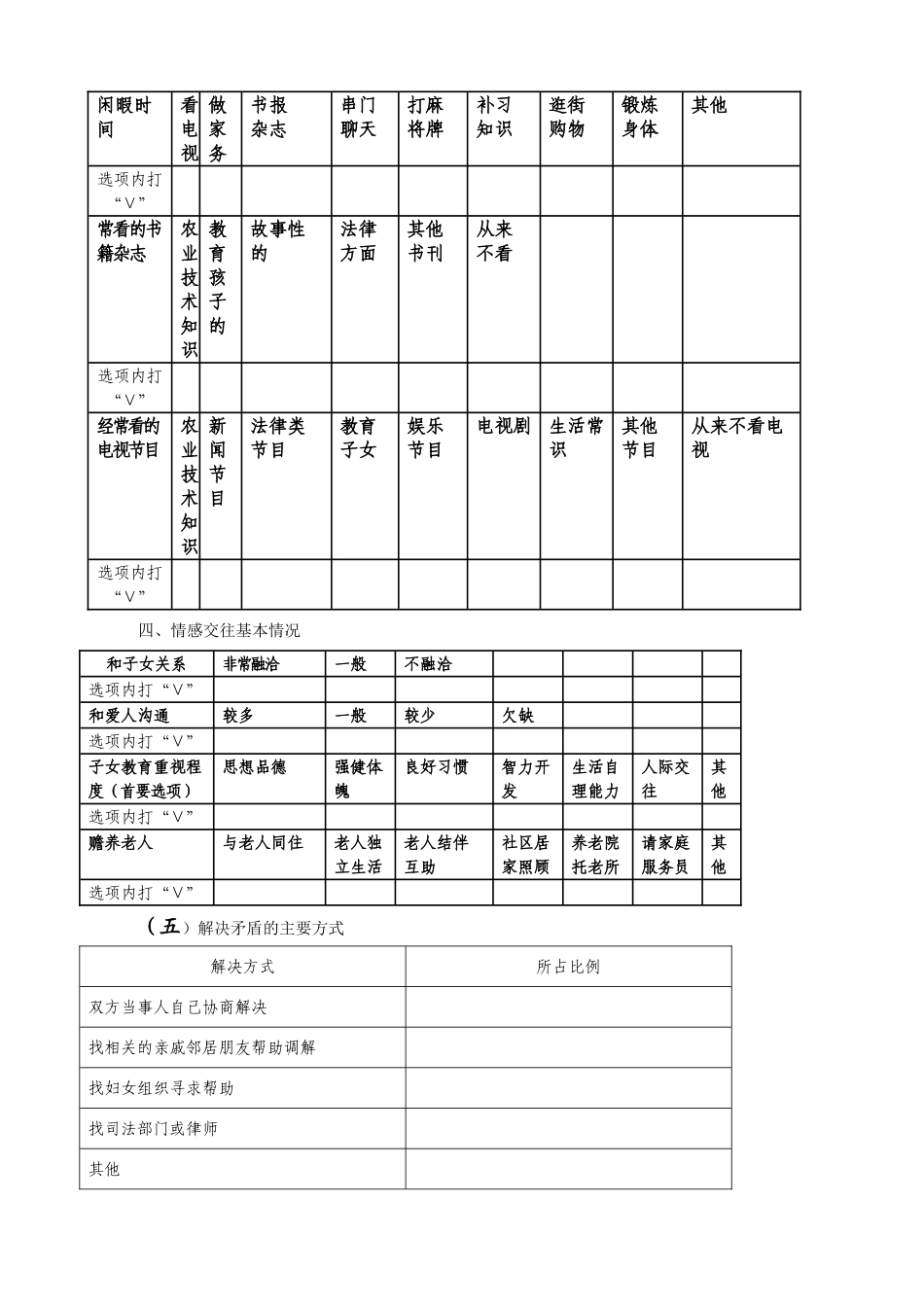 家长学校调查问卷．_第2页