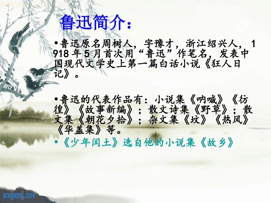 六年级上册17课《少年闰土》_第3页