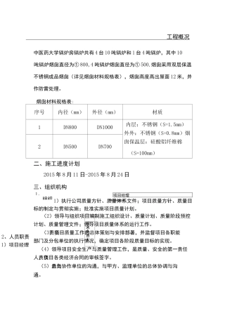 不锈钢烟囱安装方法