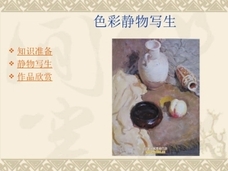 色彩静物写生