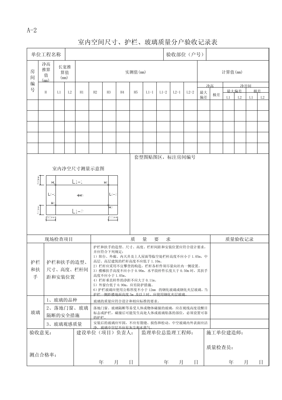 江苏省住宅工程质量分户验收规则表格 _第2页