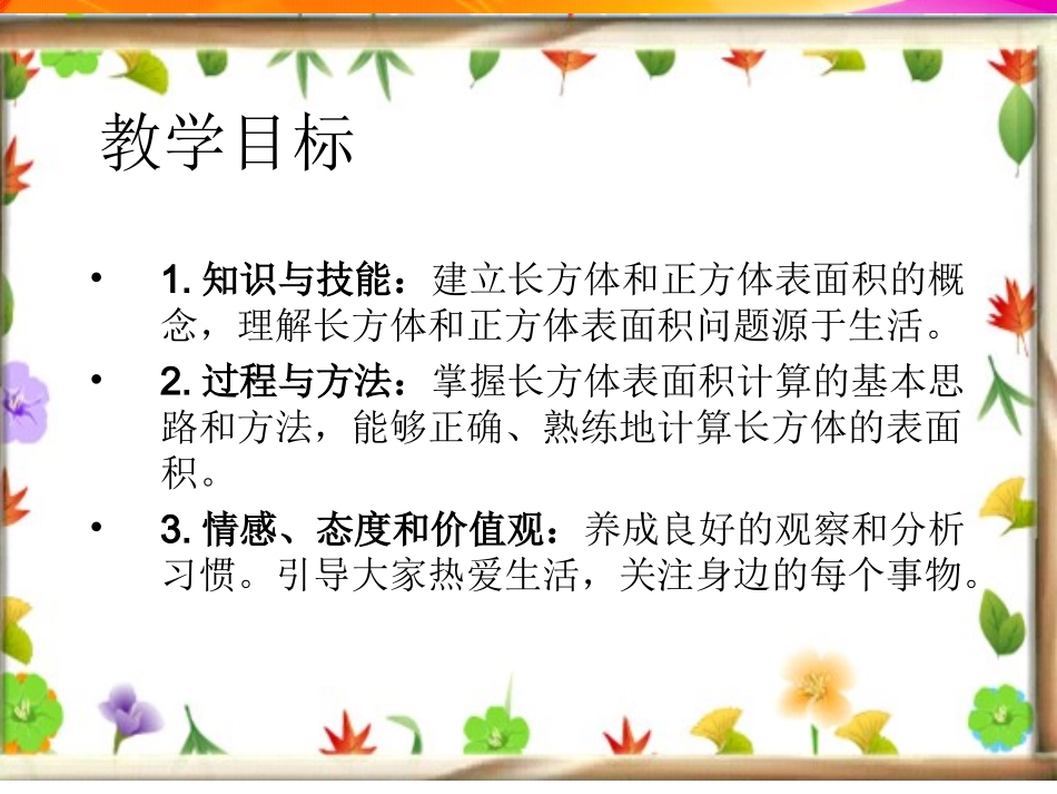 长方体和正方体的表面积课件_第2页