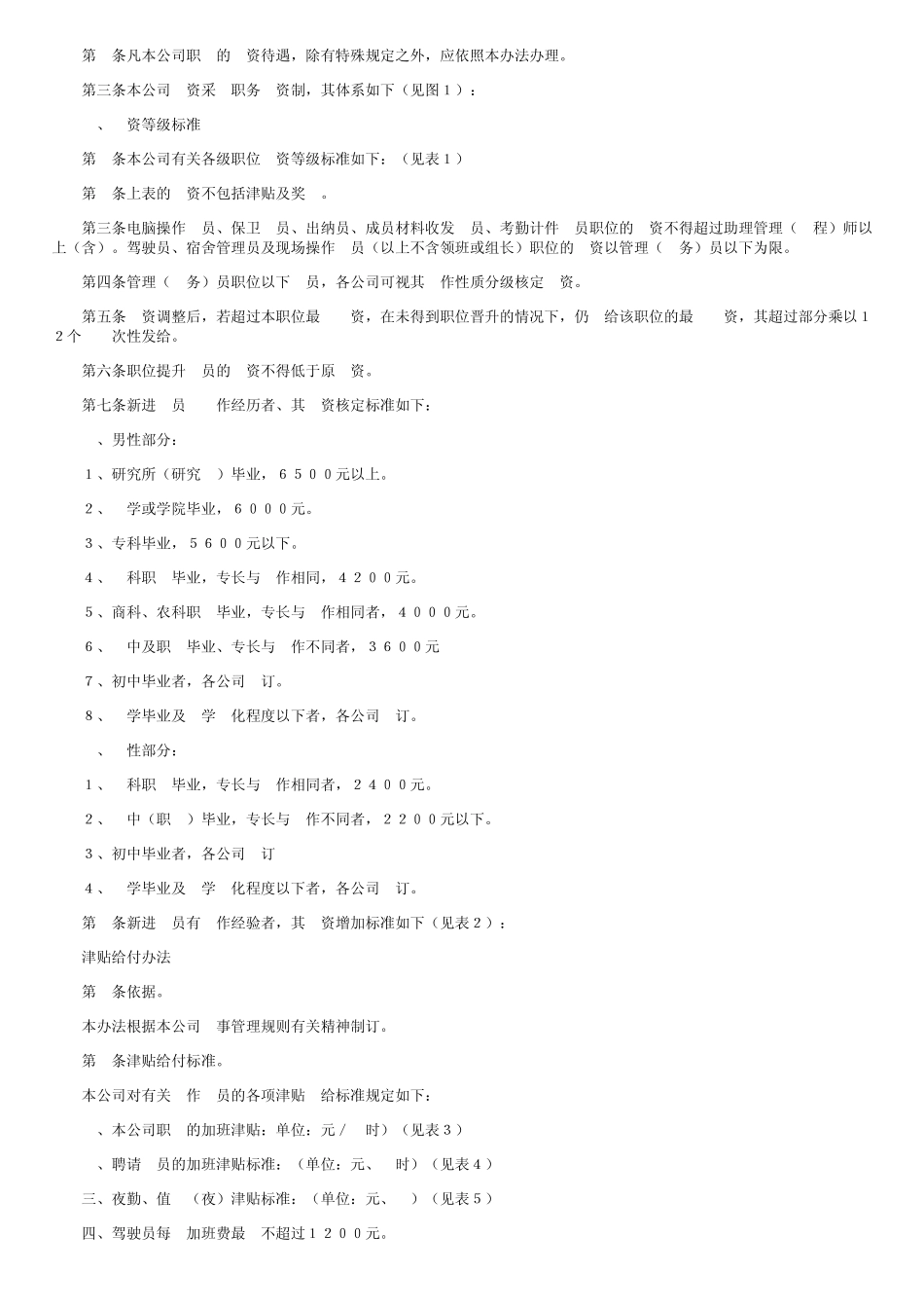 代理记账公司员工薪酬管理制度 _第2页