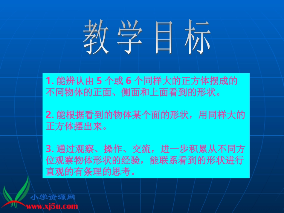 苏教版数学四年级上册《观察物体》课件_第2页