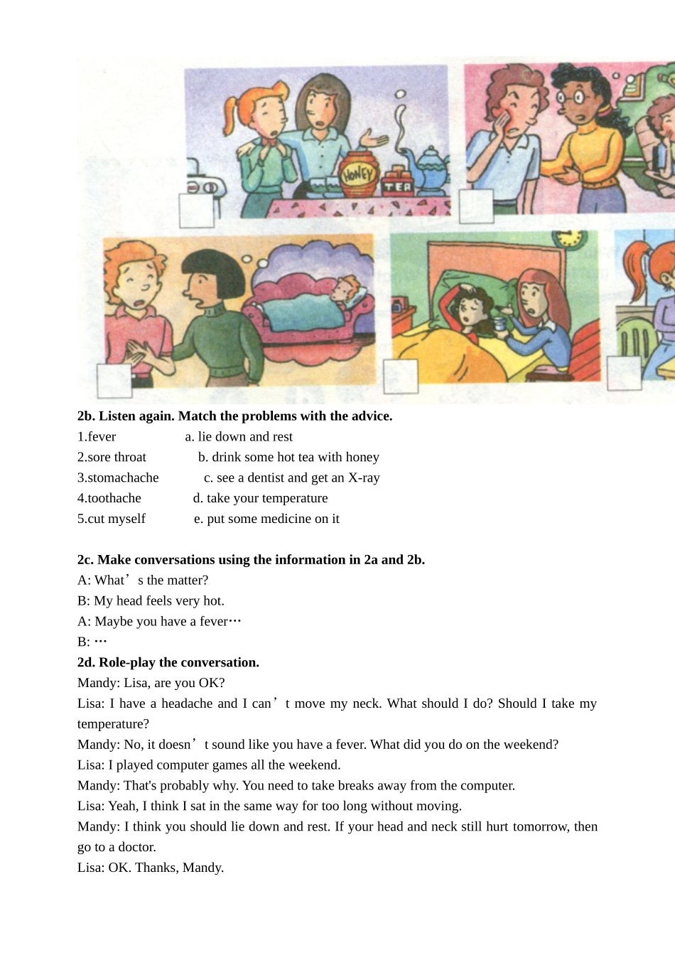 八年级下册第一单元sectionA教材_第2页