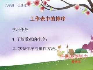 《工作表中的排序》课件