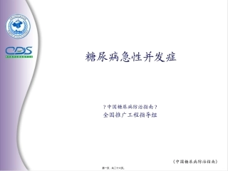 中国糖尿病防治指南9