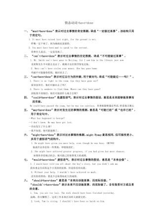 情态动词+have_done_结构