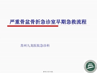 严重骨盆骨折急救流程1