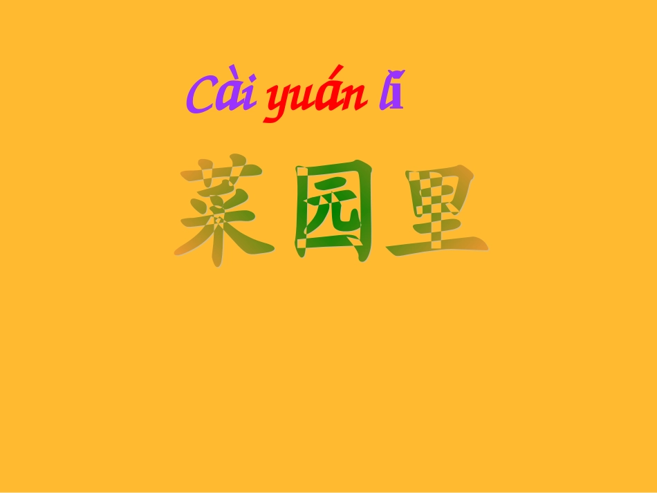 《菜园里》1[1]_第1页