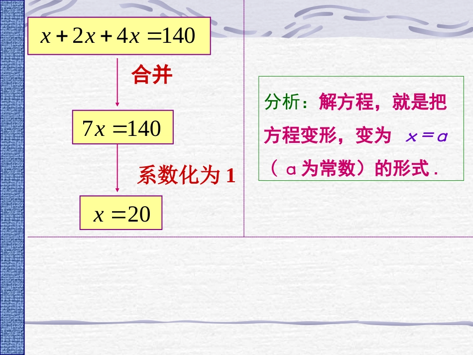 一元一次方程的解法----合并同类项_第3页