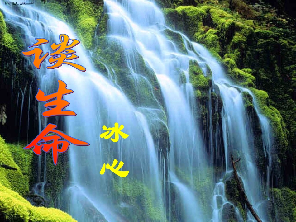 《谈生命》优秀教学课件_第1页