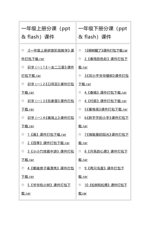 语文各年级课件