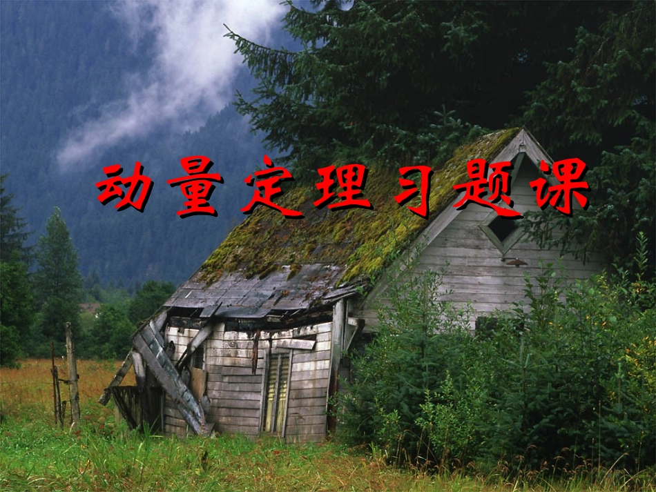 动量定理习题课_第1页