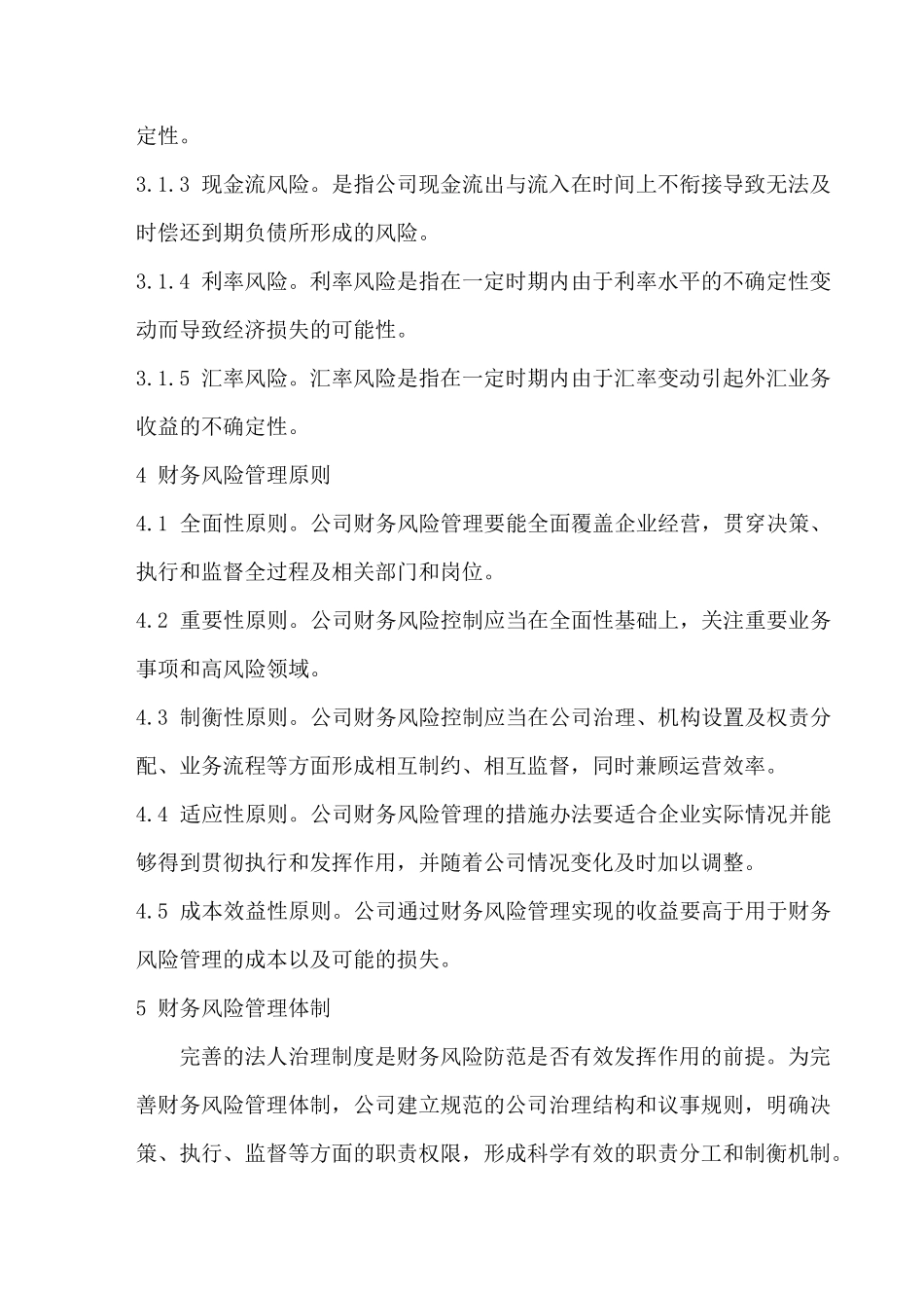 (风险管理)财务风险管理制度_第2页