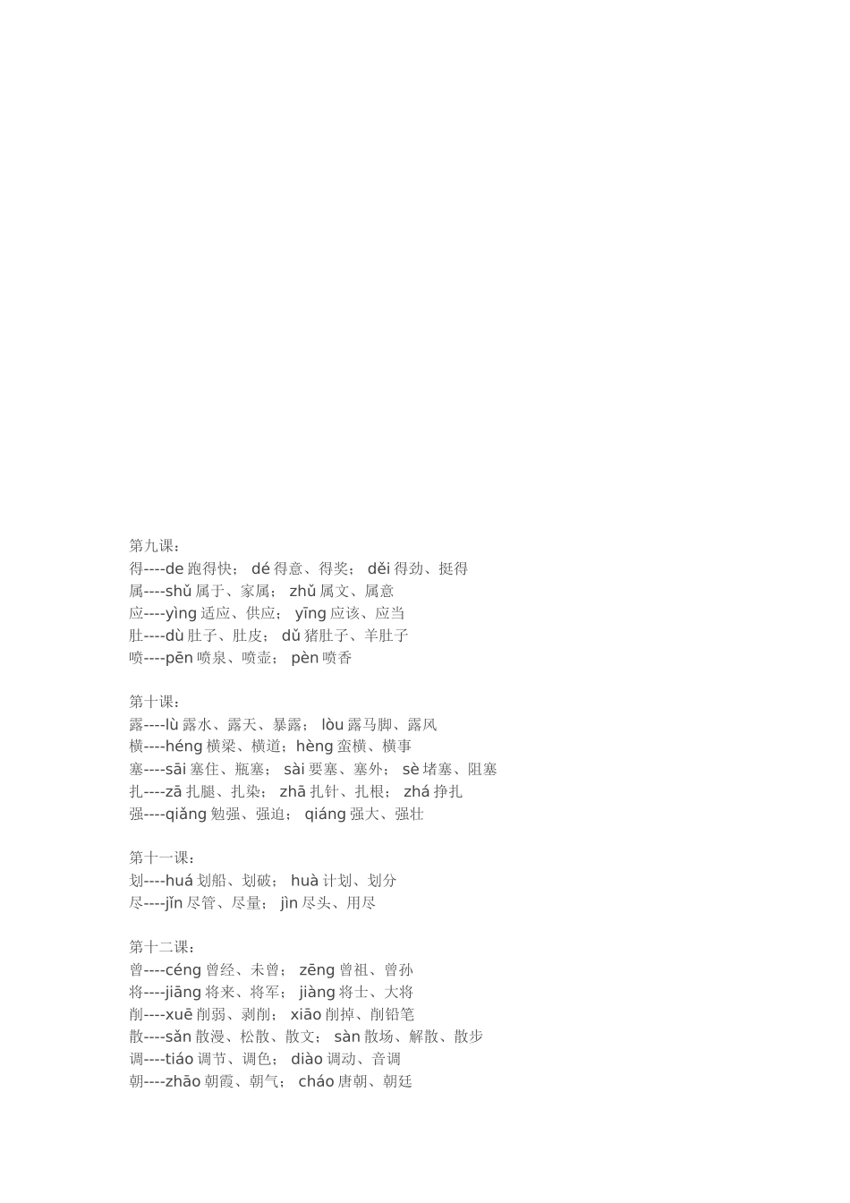 多音字近义词_第3页