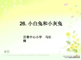 小白兔和小灰兔