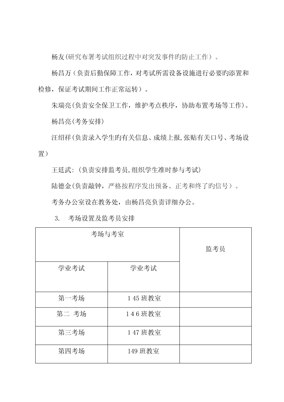 2023年篆角乡初级中学初中学业水平艺术科目考试工作方案 _第2页