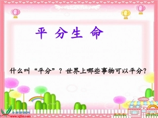 袁《平分生命》PPT26
