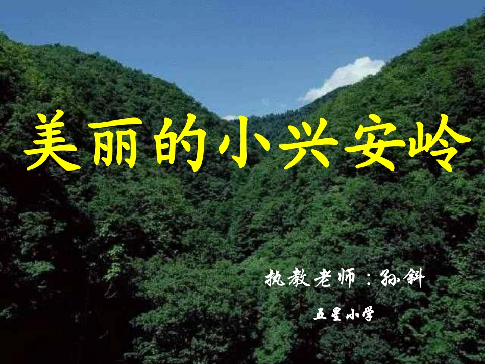 美丽的小兴安岭 (7)_第1页