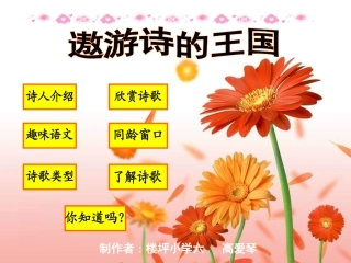 遨游诗的王国课件