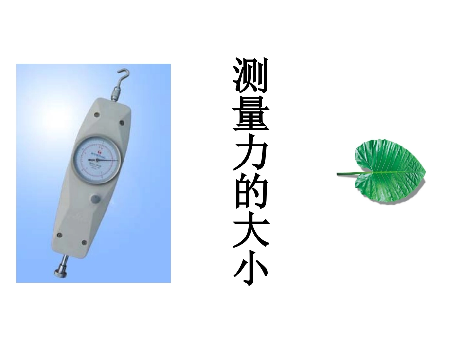 测量力的大小_第1页