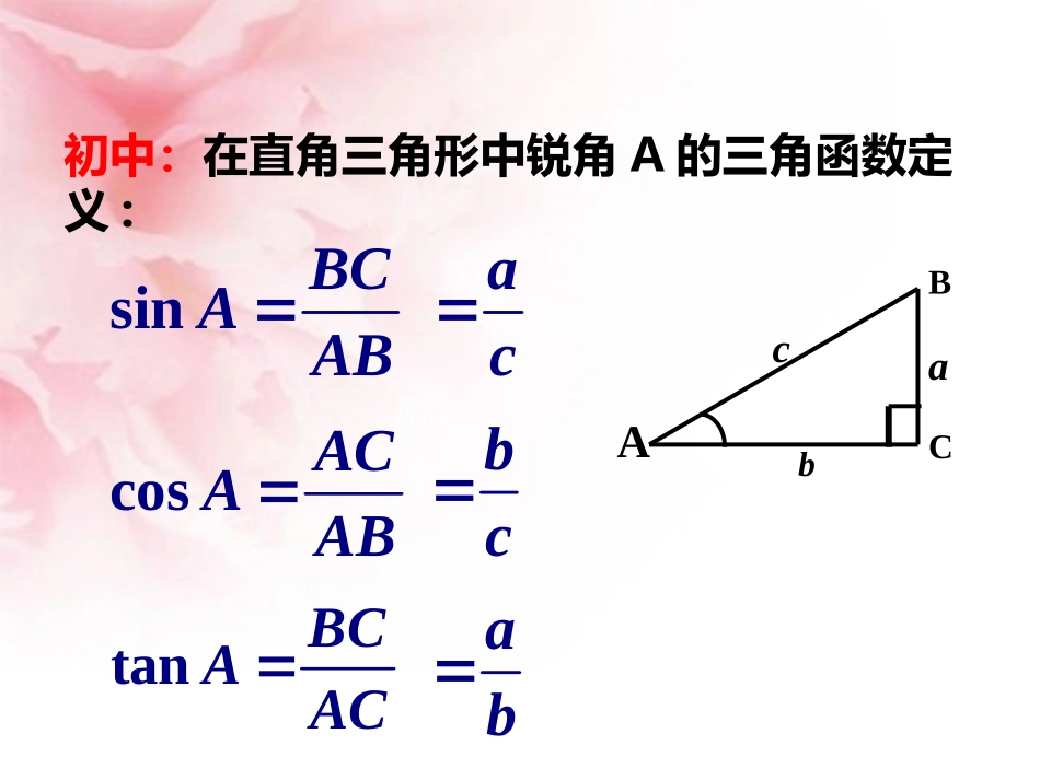 任意角的三角函数课件最后更新_第2页