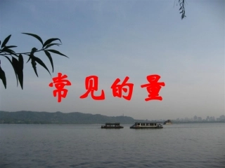 六年级下册总复习《常见的量》课件