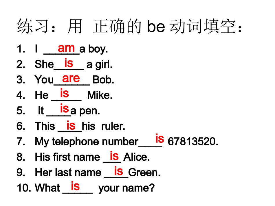 七年级上语法复习_第2页