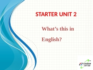 七年级上册英语Starter+Unit+2
