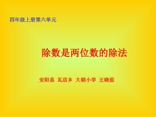 除数是两位数的除法 (2)