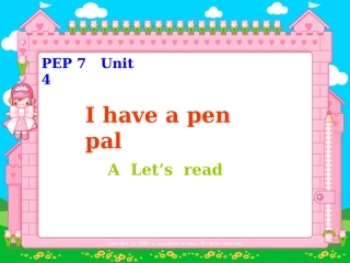 PEP小学英语六年级上册Unit4第三课时let's_read