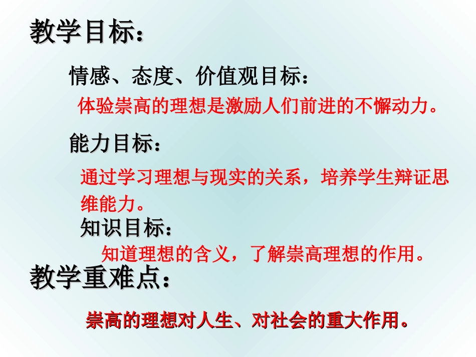 理想之光_照亮征程(课件)---汝州市临汝镇一中___NAONAO_第2页