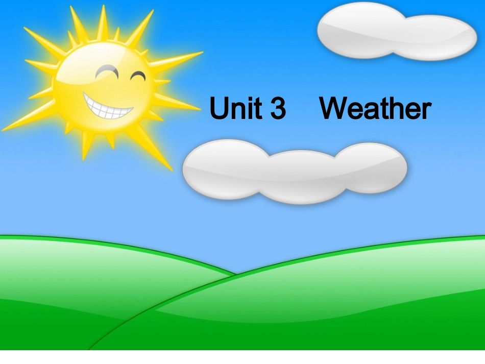 四年级英语天气课件_第1页