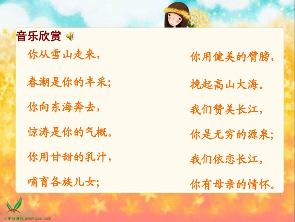 （苏教版）六年级语文课件长江之歌_第3页