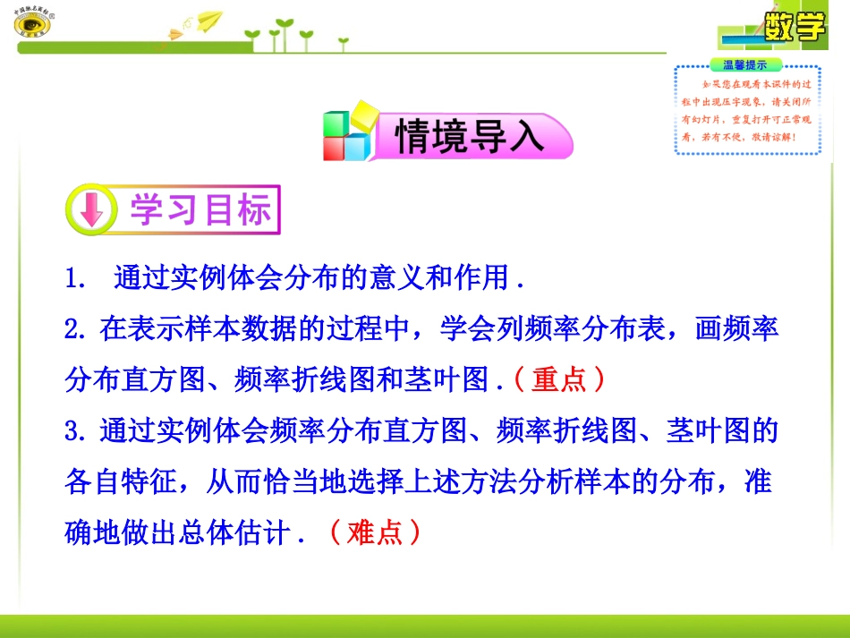 用样本的频率分布估计总体分布_第2页