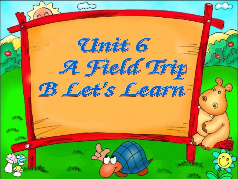 PEP小学英语五年级下册Unit6_a_field_trip_B_Let's_learn_课件_第1页