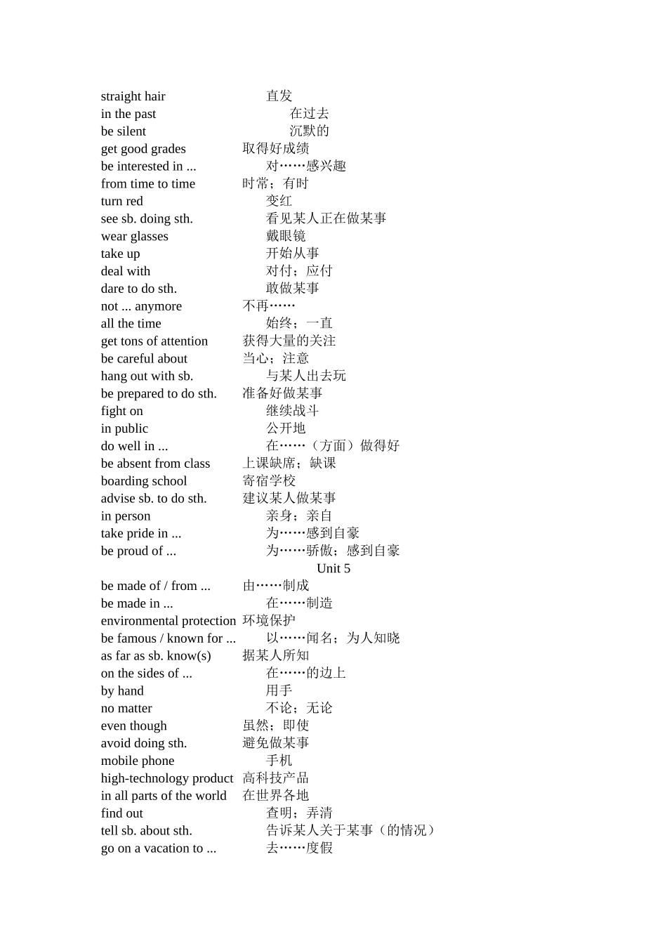 九年级短语收藏_第3页