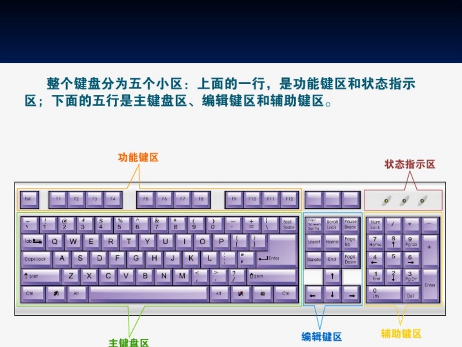 初中信息技术《键盘常识、打字手法和姿势》课件_第2页