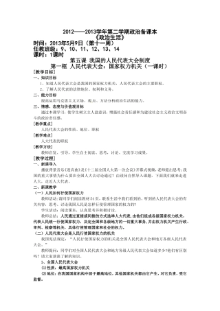 人民代表大会：国家权力机关