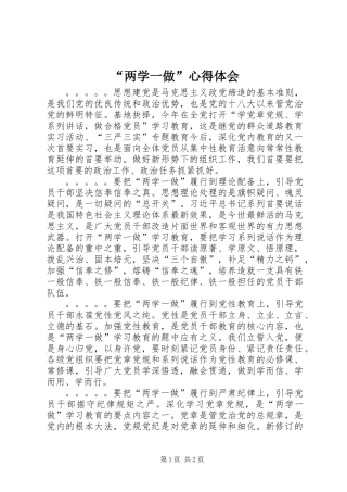 “两学一做”心得体会 (2)