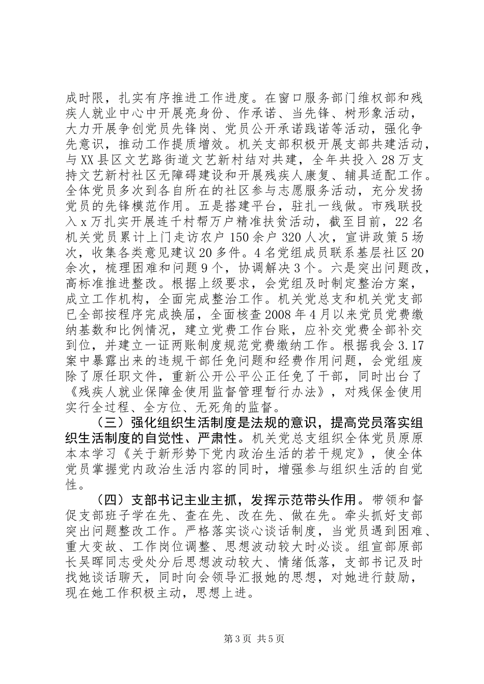 “两学一做”学习教育重点问题专项整治情况总结_第3页
