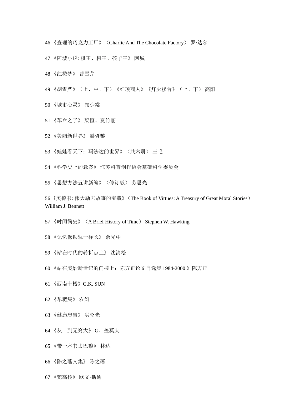 香港中文大学推荐的书单_第3页