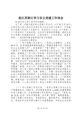 赴江苏浙江学习非公党建工作体会