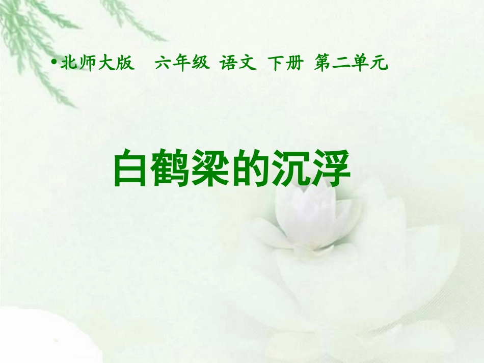 《白鹤梁的沉浮》01_第1页