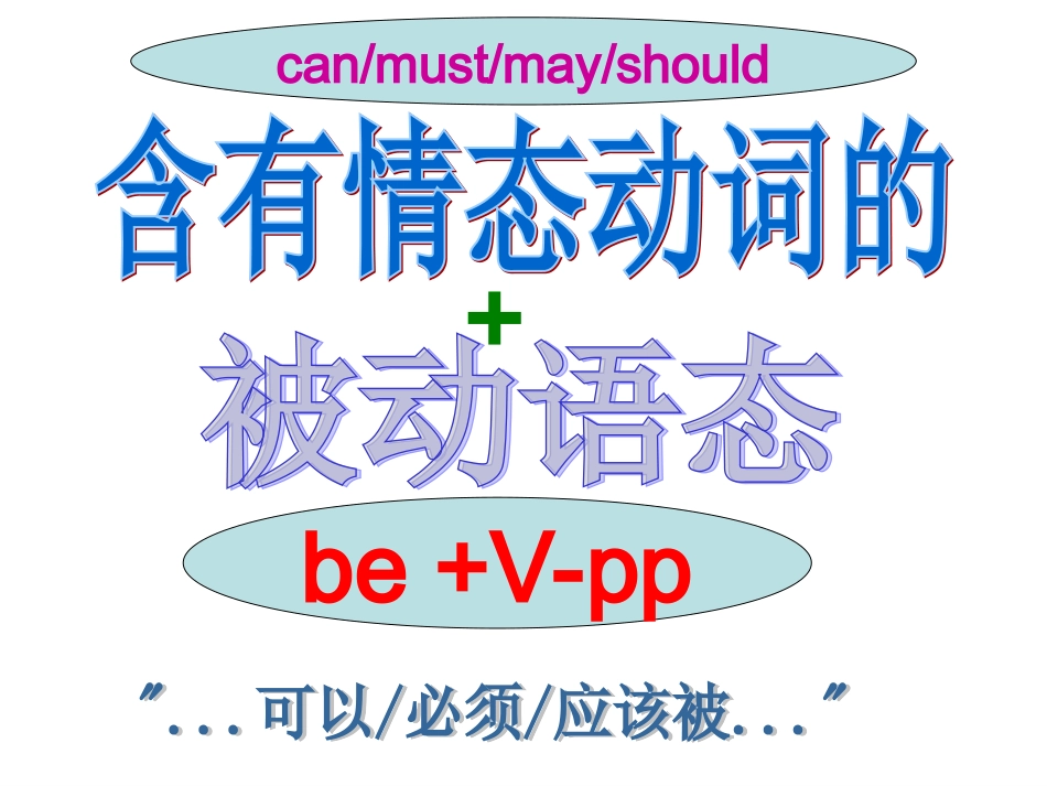 情态动词的被动_第1页